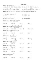 Bài tập trắc nghiệm toán cao cấp 