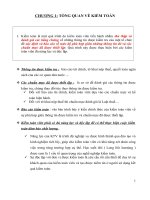CHƯƠNG 1  TỔNG QUAN về KIỂM TOÁN