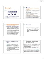 Bài giảng tài chính quốc tế  chương 1   đh công nghiệp tp HCM 