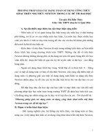 Phương pháp giải các dạng toán sử dụng công thức khai triển nhị thức newton trong các đề thi đại học 