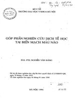 Góp phần nghiên cứu dịch tễ học tai biến mạch máu não