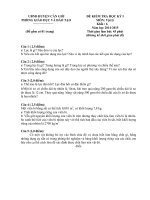 Đề thi học kì i môn lý 9,8,7,6 cần giờ thành phố hồ chí minh năm học 2014   2015(có đáp án)