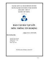 BÁO CÁO BÀI TẬP LỚN MÔN THÔNG TIN DI ĐỘNG