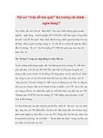 Nội soi trận đồ bát quái thị trường tài chính ngân hàng 