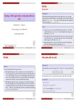 Chương 2  biến ngẫu nhiên và luật phân phối xác suất