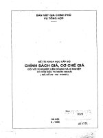Chính sách giá, cơ chế giá đôi với những xí nghiệp liên doanh và xí nghiệp có vốn đầu tư nước ngoài