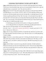 giải bài toán bằng cách lập phương trình, hệ phương trình 