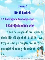 Bài giảng trắc địa địa chính  chương 3   TS  cao danh thịnh