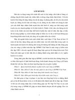 Báo cáo thực tập tổng hợp của công ty KPMG Việt Nam