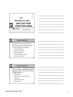 Bài giảng báo cáo thuế  chương 1   ths  tăng thị thanh thủy