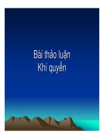 Bài giảng về khí quyển trái đất