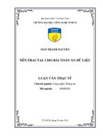 Nén fractal cho bài toán ẩn dữ liệu 