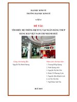 Tìm hiểu hệ thống dịch vụ tại ngân hàng TMCP hàng hải việt nam tại thừa thiên huế