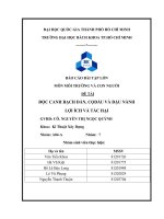 Báo cáo bài tập lớn môi trường và con người  độc canh bạch đàn, cọ dầu và đậu nành lợi ích và tác hại