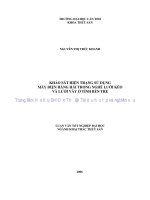 khảo sát hiện trạng sử dụng máy điện hàng hải trong nghề lưới kéo và lưới vây ở tỉnh bến tre