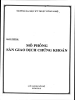 Giáo trình  mô phỏng sàn giao dịch chứng khoán  phần 1   đh kỹ thuật công nghệ