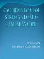 Các biện pháp giảm stress và lo âu ở bệnh nhân copd