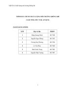 AQI chỉ số chất lượng môi trường không khí