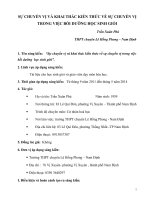 skkn sự chuyển vị và khai thác kiến thức về sự chuyển vị trong việc bồi dưỡng  học sinh giỏi