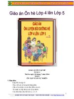 giáo án ôn hè lớp 4 lên lớp 5 