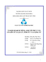 LUẬN văn  VN KIM SEARCH TIẾNG ANH với TRUY vấn có LIÊN từ LUẬN lý, TÍNH từ và LƯỢNG từ