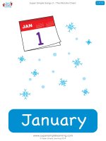 the months chant flashcards
