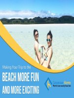 Making your trip to the beach more fun and more exciting