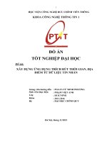 Đồ án tốt nghiệp XÂY DỰNG ỨNG DỤNG TRÍCH rút THỜI GIAN, địa điểm từ dữ LIỆU TIN NHẮN