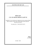 Nghiên cứu xây dựng quy trình sản xuất chương trình phát thanh và máy thu thanh theo công nghệ số   báo cáo chuyên đề
