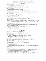 bộ đề thi học kì 1 toán 8 