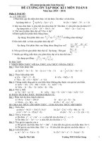 đề cương ôn tập kì 1 toán 8 