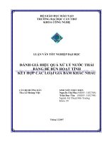 đánh giá hiệu quả xử lý nước thải bằng bể bùn hoạt tính kết hợp các loại giá bám khác nhau