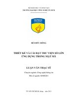 Thiết kế và cài đặt thư viện số lớn ứng dụng trong mật mã 
