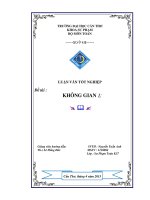 luận văn tốt nghiệp đề tài  không gian lp