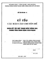 Đoàn kết tập hợp thanh niên thông qua phong trào hành động cách mạng