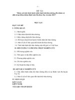 Khảo sát tình hình bệnh nhân bệnh đái tháo đường đến khám và  điều trị tại khoa khám bệnh viện đa khoa tuy an năm 2012 