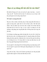 Bạn có sợ dùng đồ tái chế từ rác thải 