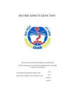 Nghiên cứu về sự đánh giá của khách hàng đối với sản phấm dr thanh của tân hiệp phát