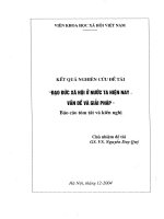 Đạo đức xã hội ở nước ta hiện nay, vấn đề và giải pháp