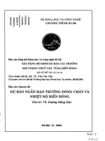 Xây dựng mô hình dự báo các trường khí tượng thuỷ văn biển đông việt nam   dự báo ngắn hạn trường dòng chảy và nhiệt độ biển đông