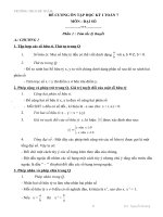 đề cương ôn tập học kì 1 toán 7 