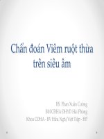 Siêu âm chẩn đoán Viêm ruột thừa