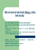 Một số món ăn bài thuốc đông y chữa loét dạ dày