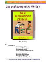 giáo án ôn hè lớp 3 lên lớp 4 