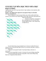 GIẢI bài tập hóa học PHẦN hóa học đại CƯƠNG 