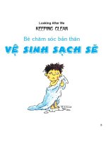 Bé chăm sóc bản thân, vệ sinh sạch sẽ (Keeping clean)