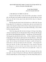 Một số biện pháp phát triển văn hoá ứng xử học đường tại trung tâm GDTX tỉnh điện biên 