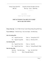 LUẬN văn  THIẾT kế WEBSITE TRA điểm tốt NGHIỆP TRUNG học PHỔ THÔNG