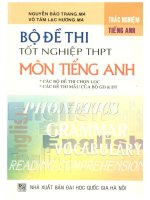 Bộ đề thi tốt nghiệp THPT môn tiếng anh nguyễn bảo trang 