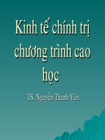 Kinh tế chính trịchương trình cao chương trình cao họchọc
